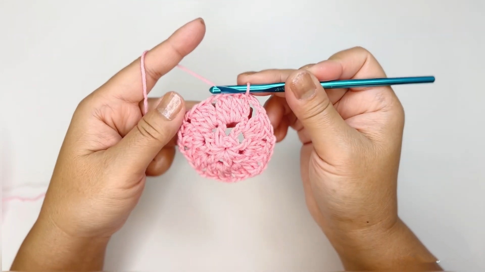 Crochet Heart Coaster