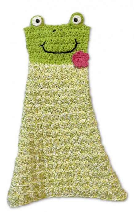 Crochet Froggy Hanging Towel
