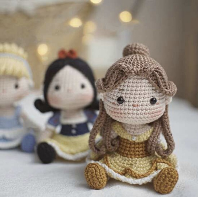 Crochet Princess Belle Doll (Free Pattern)