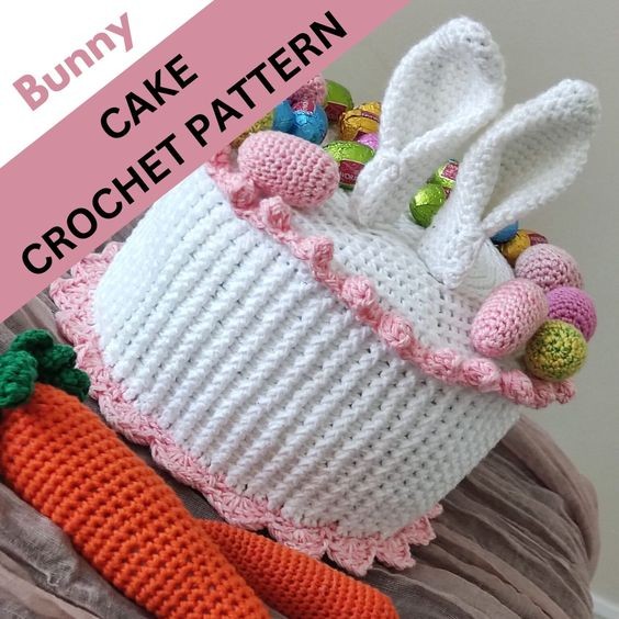 Crochet Bunny Cake Pattern