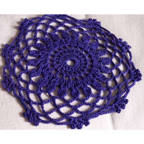Create Your Own Crochet Blue Lagoon Doily/Coaster – A DIY Guide for Artisanal Home Decor