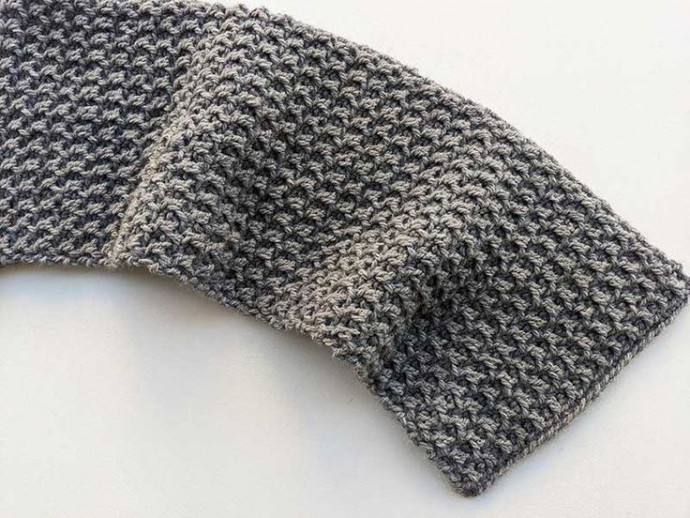Crochet One-Row Scarf