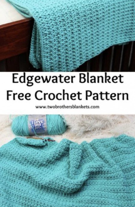 Edgewater Blanket Free Crochet Pattern Edgewater Blanket Free Crochet Pattern