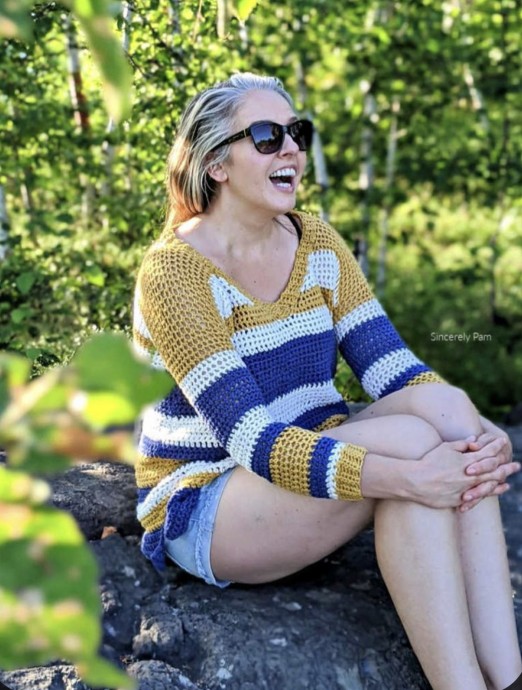 Beach Day Pullover Crochet Pattern