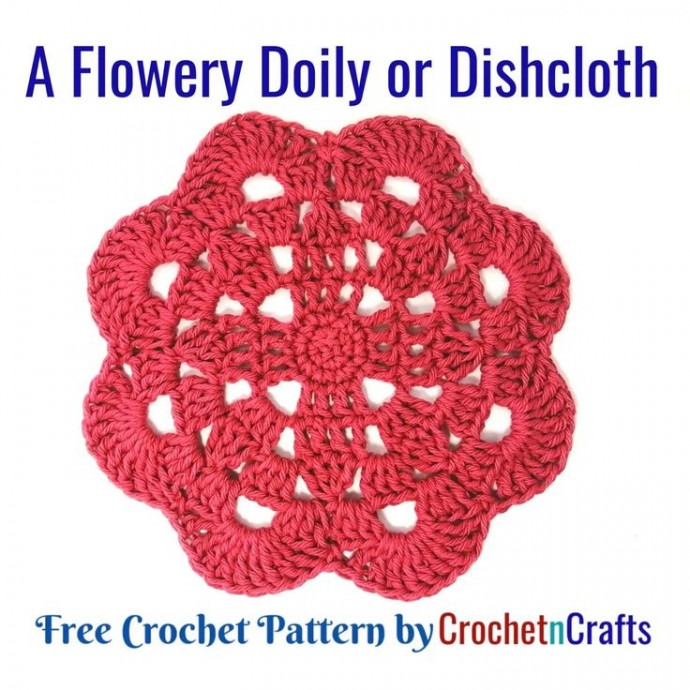 Create Beautiful Crochet Flower Doilies or Dishcloths for Your Home Decor