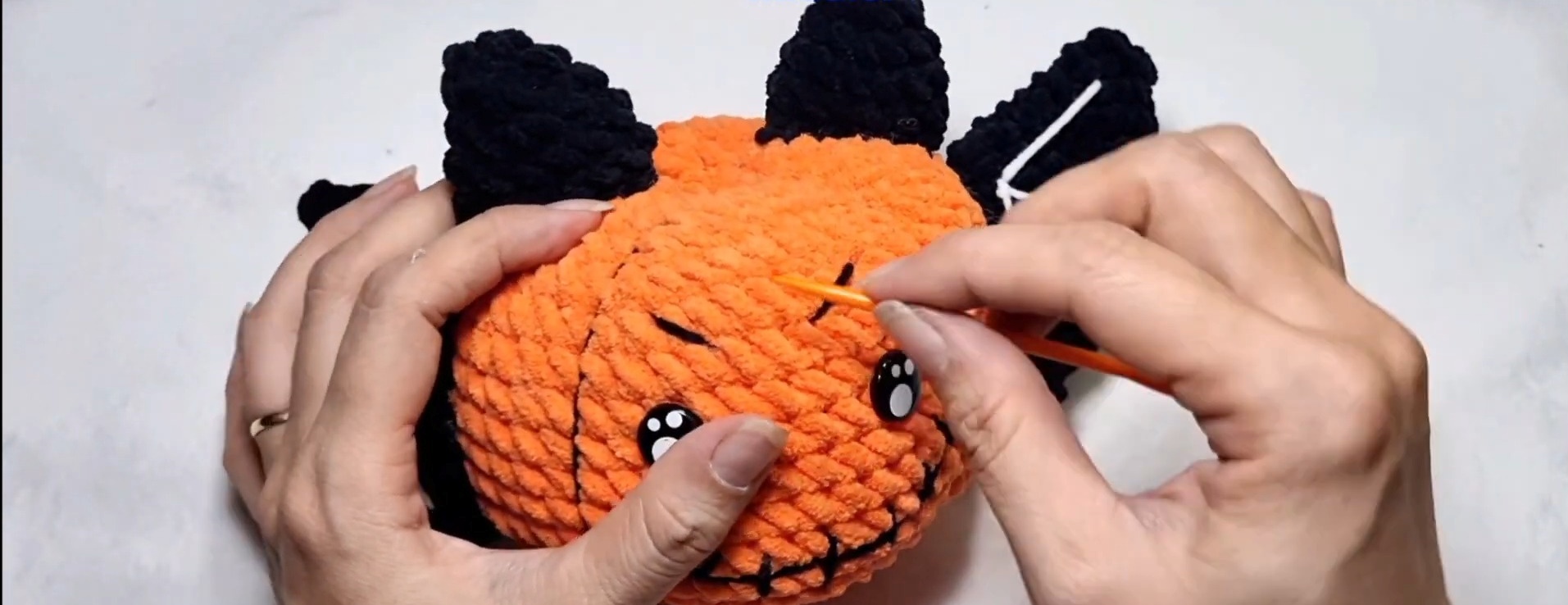 Crochet Festive Halloween Pumpkin