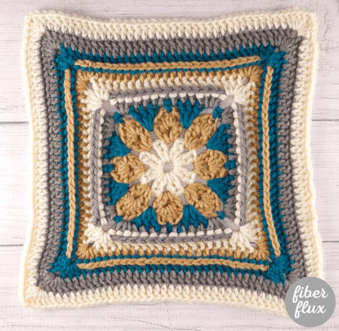 Create a Charming Crochet Parchment Flower Square Pattern for Elegant Projects