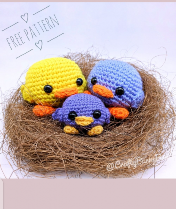 Cute Amigurumi Bird Ornament