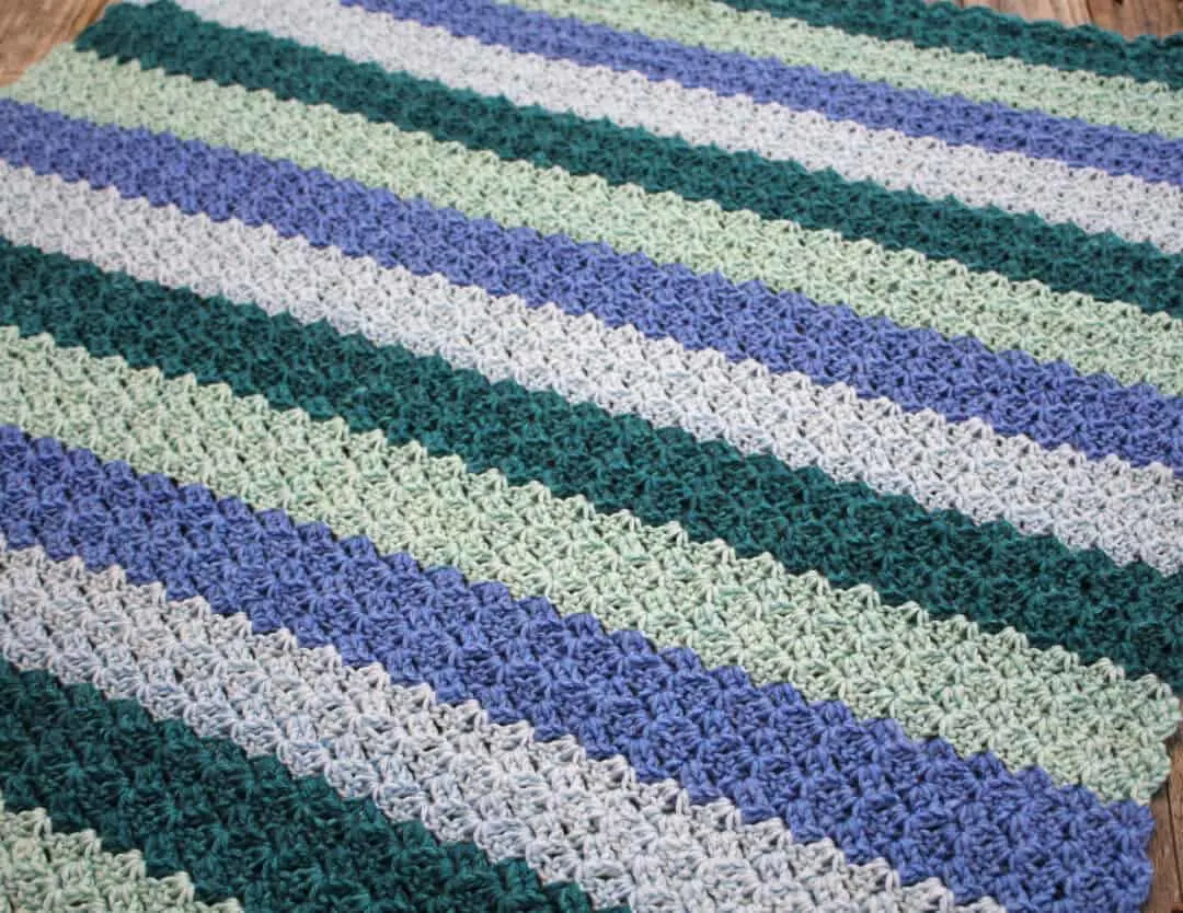 Crochet Baby Blanket Step Image