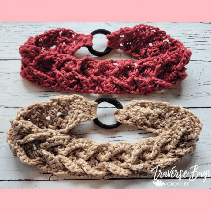 Crochet A Boho Hair Tie Headband