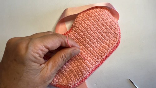 Create a Charming Crochet Sleep Mask with Heart Design for Cozy Nights