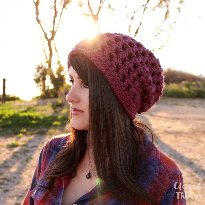 Discover the Stylish Crochet Waffle Cone Slouchy Hat - Trendy Knitting Pattern for All Occasions