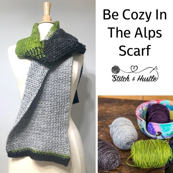 Crochet Alps Scarf Free Crochet Pattern