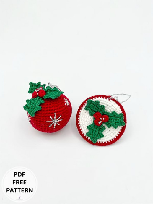 Create a Whimsical Crochet Holly Bauble Ornament for Your Holiday Decor Create a Whimsical Crochet Holly Bauble Ornament for Your Holiday Decor
