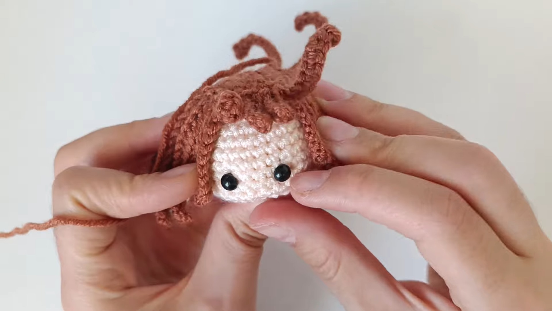 Crochet Witch Girl Keychain