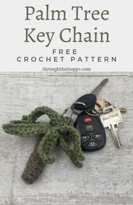 Palm Tree Key Chain