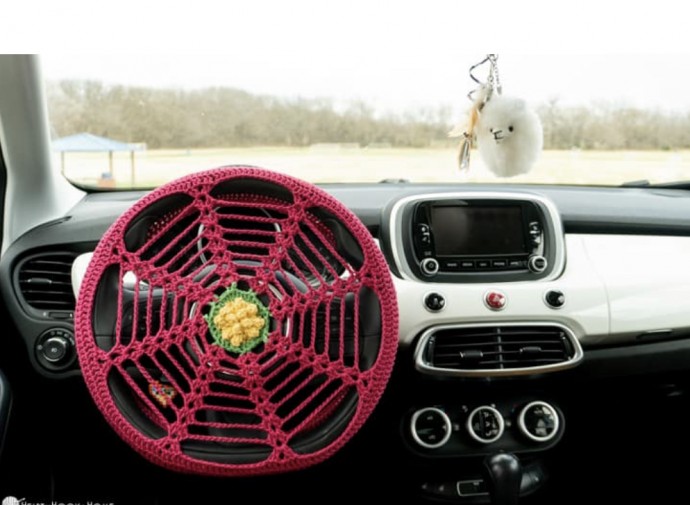 Create a Stylish and Protective Crochet Steering Wheel Cover with Our Free Pattern Create a Stylish and Protective Crochet Steering Wheel Cover with Our Free Pattern