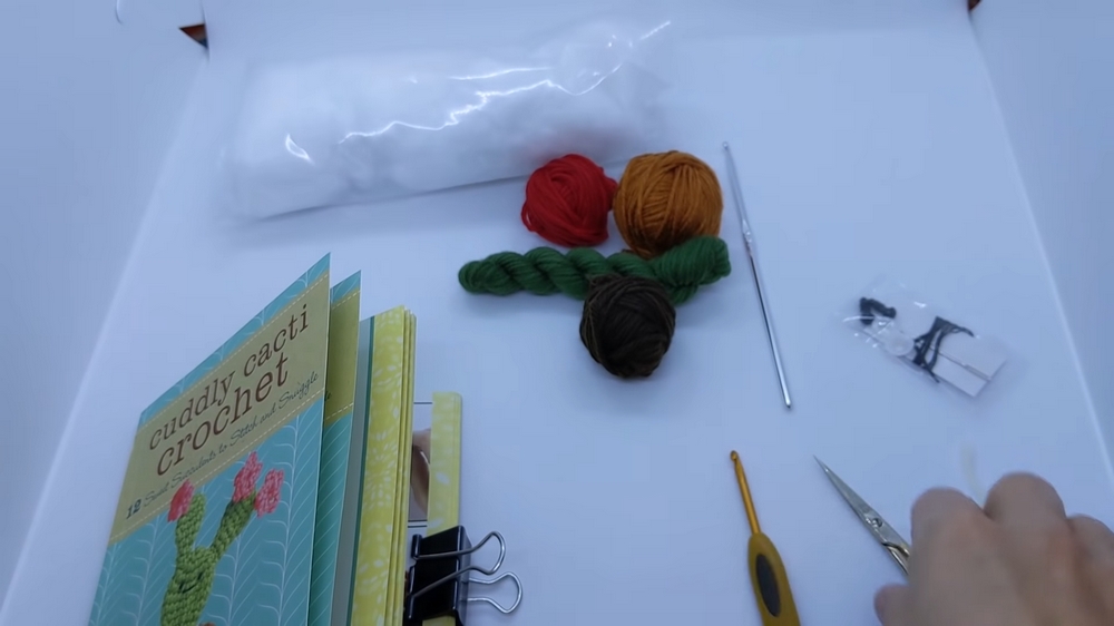 Create Your Own Adorable Crochet Cuddly Moon Cactus Desk Topper Easily and Affordably