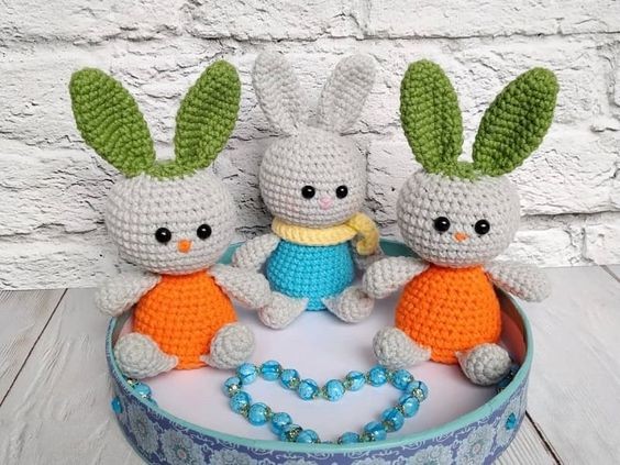 Crochet Carrot Bunny Amigurumi Free Pattern