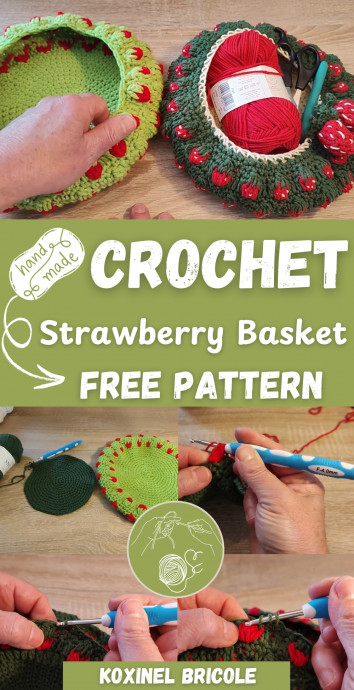 Create Your Own Adorable Crochet Strawberry Basket - A Fun Craft Project