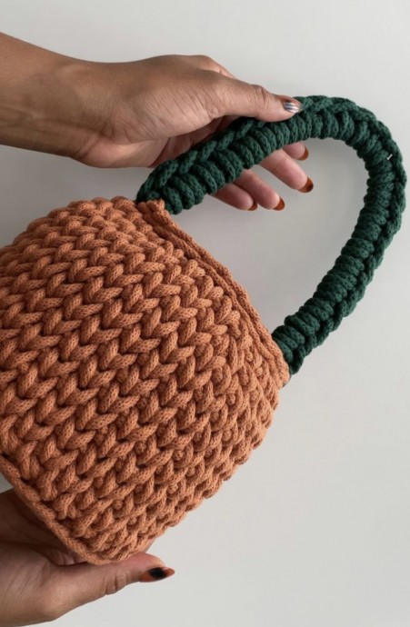 Crochet Pumpkin Basket