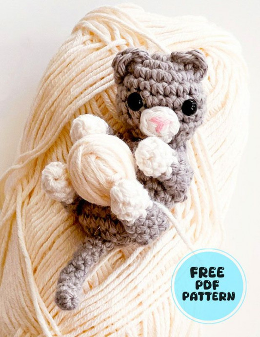 Create Your Adorable Crochet Mini Cat Keychain - Step-by-Step Guide Create Your Adorable Crochet Mini Cat Keychain - Step-by-Step Guide