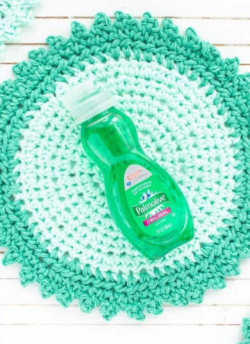 Crochet Round Dishcloth