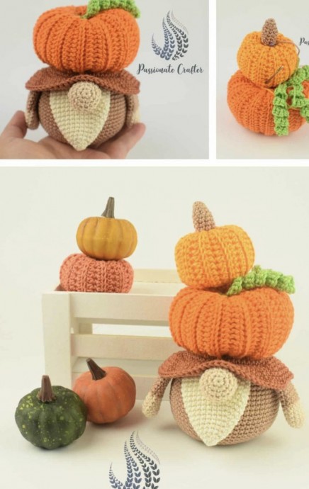 Crochet Pumpkin Gnome