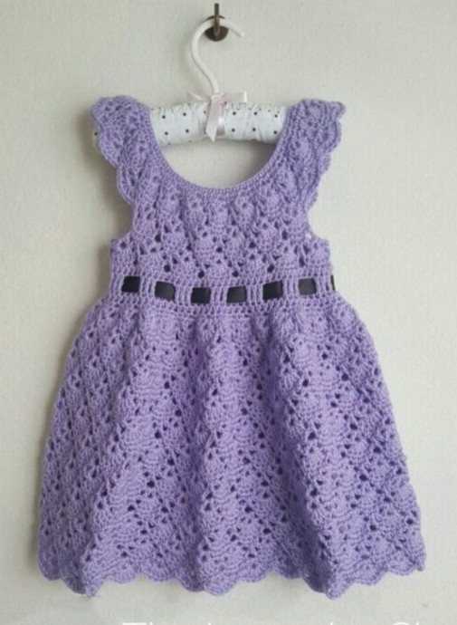 Free Vintage Rounded Yoke Dress Crochet Pattern