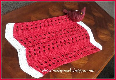 Crochet Open Chevron Table Runner