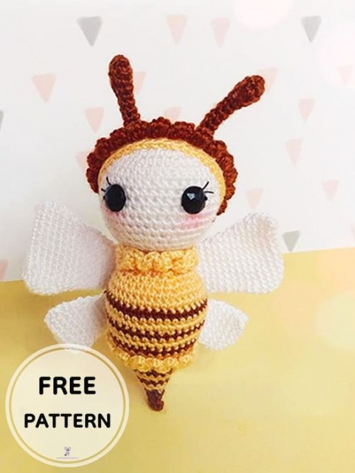 Crochet Bee Chloe Amigurumi Free Pattern