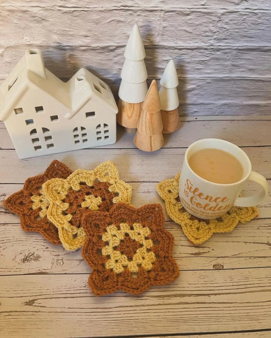 Crochet Granny Coasters: Add a Touch of Charm to Your Home Decor with Handmade Coasters
