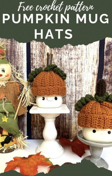 Crochet Candy Corn Mug Hat (Free Pattern)