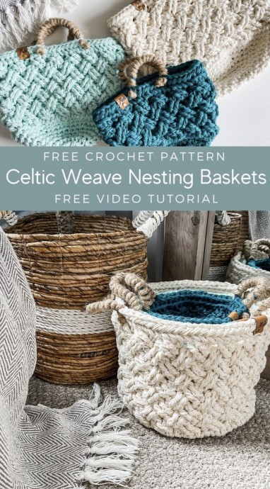 Celtic Weave Nesting Baskets