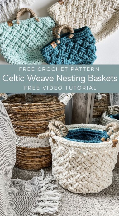 Celtic Weave Nesting Baskets