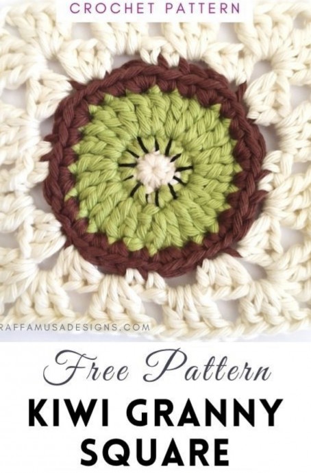 Explore the Fun and Whimsy of the Kiwi Fruit Granny Square - A New Crochet Project Explore the Fun and Whimsy of the Kiwi Fruit Granny Square - A New Crochet Project