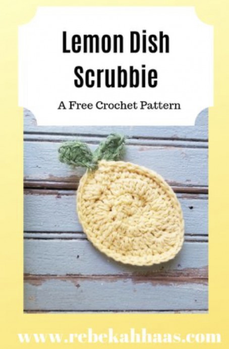 Free Crochet Pattern: Lemon Dish Scrubbie