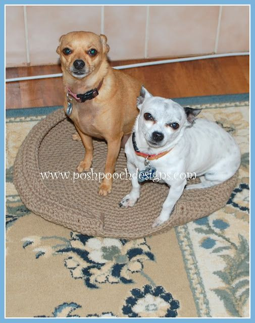 Crochet Dog Bed