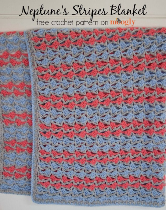 Crochet Neptune's Stripes Blanket