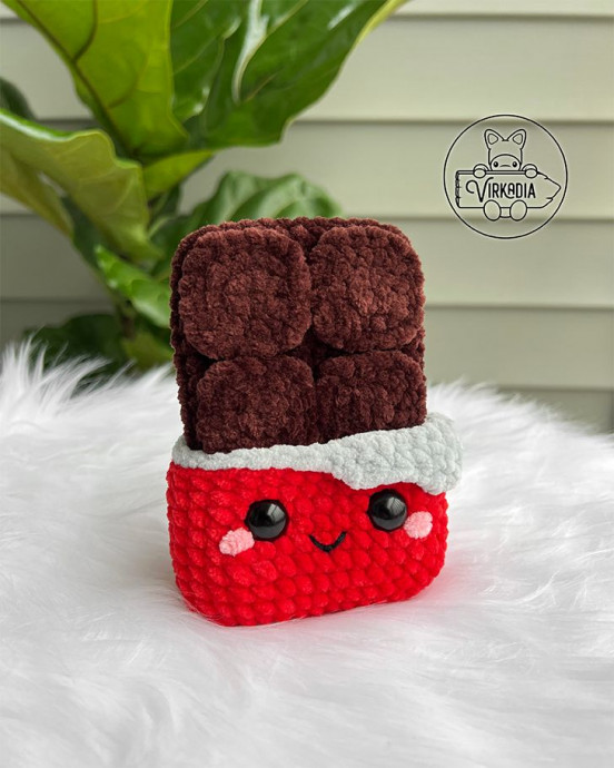 Crochet Chocolate Bar Amigurumi Pattern - Delightful and Creative Craft Crochet Chocolate Bar Amigurumi Pattern - Delightful and Creative Craft
