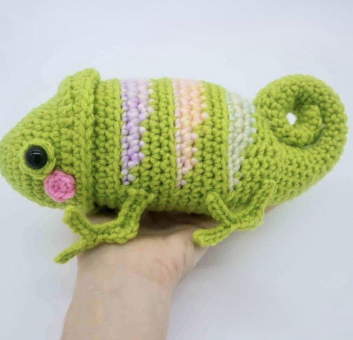 Chameleon Amigurumi - Free Crochet Pattern