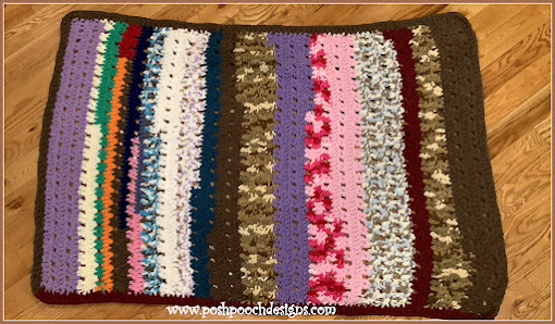Create a Cozy Crochet Scrap Happy Foot Pocket Blanket with Leftover Yarn Scraps
