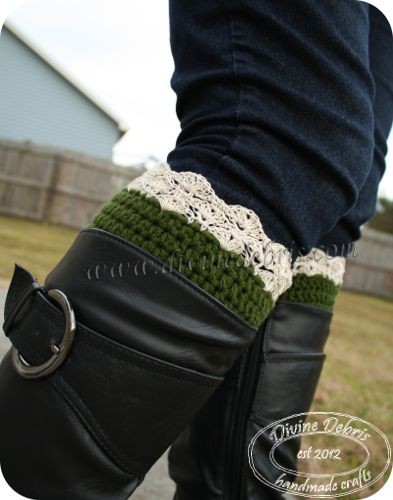 Crochet Boot Cuffs Pattern