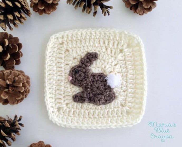 Beautiful Bunny Rabbit Applique