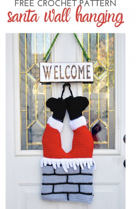 Transform Your Home into a Winter Wonderland with This Charming Crochet Santa Claus Wall Hanging Transform Your Home into a Winter Wonderland with This Charming Crochet Santa Claus Wall Hanging