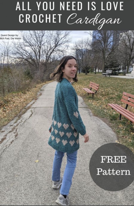 Discover the All You Need is Love Cardigan: A Cozy Tapestry Crochet for Fall and Winter Discover the All You Need is Love Cardigan: A Cozy Tapestry Crochet for Fall and Winter