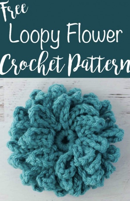 Crochet Loopy Flower Pattern (FREE)