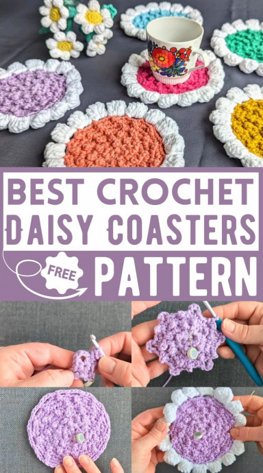 Crochet Stunning Daisy Coasters: A DIY Guide to Brighten Your Home Decor