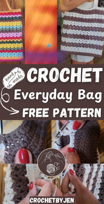 Create Your Own Crochet Color Pop Tote Bag - A Vibrant and Fun Accessory for Any Occasion
