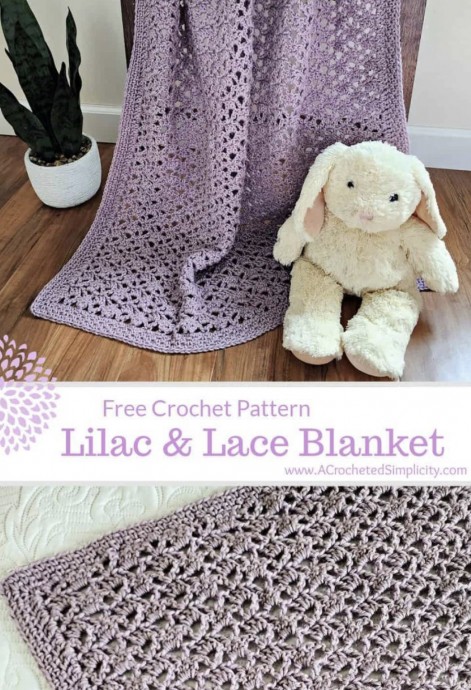 Lacy Baby Blanket Crochet Pattern